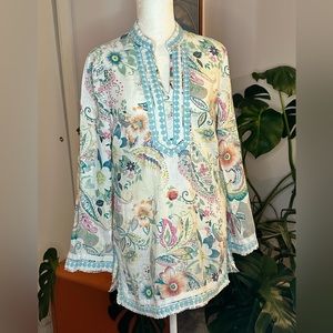 Linen *Embellished*🧵🪡 Tunic